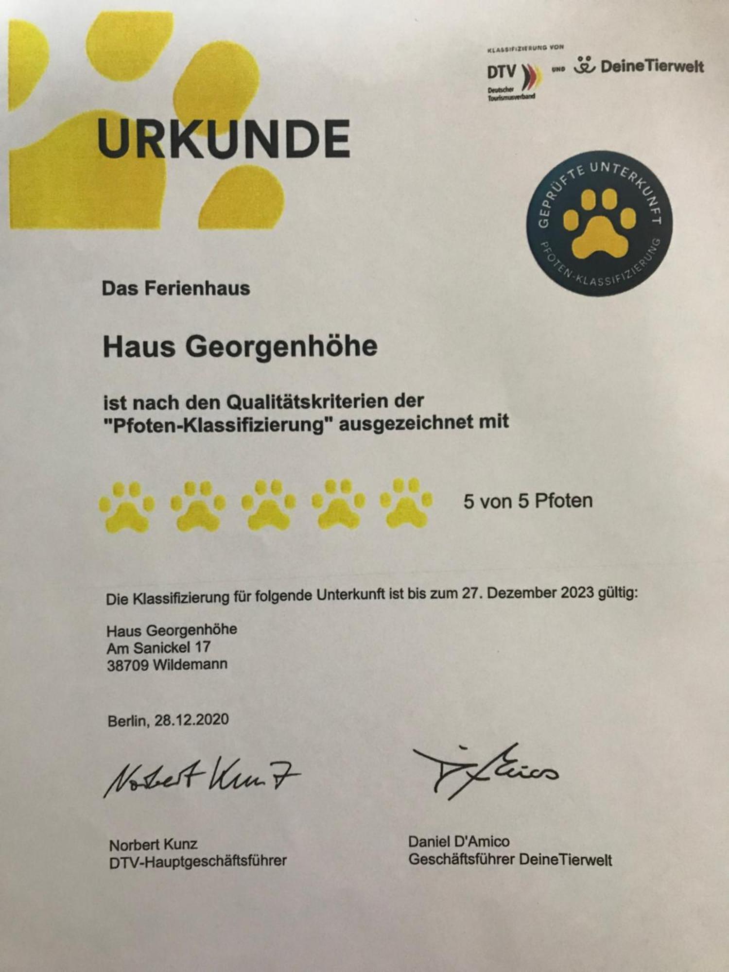 Haus Georgenhoehe 빌데만 외부 사진